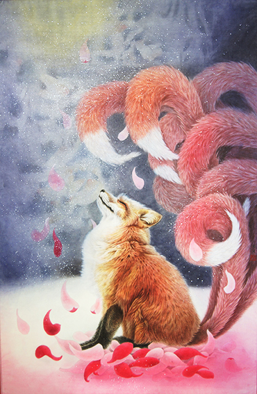 姚霁月作品3《神游太虚》 56mx86cm 2020年